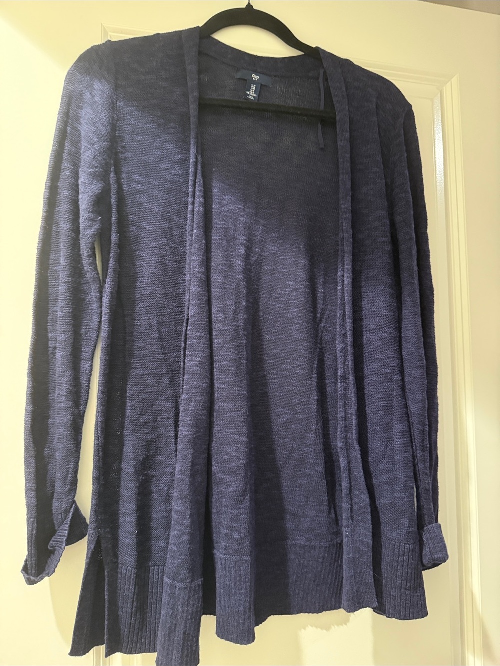 GAP Navy Open-Front Lightweight Cardigan
